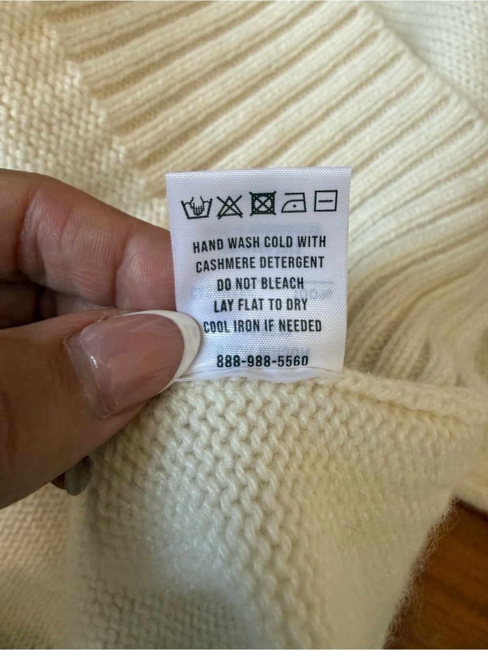 Buck Mason 100% Cashmere Crewneck Sweater Natural Size Medium - Picture 11 of 13